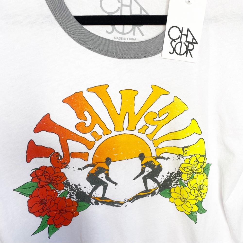 {Chaser} Hawaii Ringer Surfer Tee - Picture 2 of 6